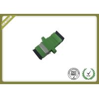 Buy cheap Green Color SC APC Plastic Fiber Optic Adapter Coupler With Ceramic Sleeve product