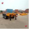 Buy cheap Tri Axle ISO 40ft Truck Semi Trailers 50T Shipping Container Trailer from wholesalers