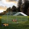 Buy cheap 3x6x2m Chicken Run Walk in Chicken Cage Poultry Pet Coop for Rabbit Hen House Pen Metal Chicken Cage in Grey from wholesalers