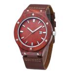 Analog Dial Display Custom Design Watches , Men'S Waterproof Wood Watch