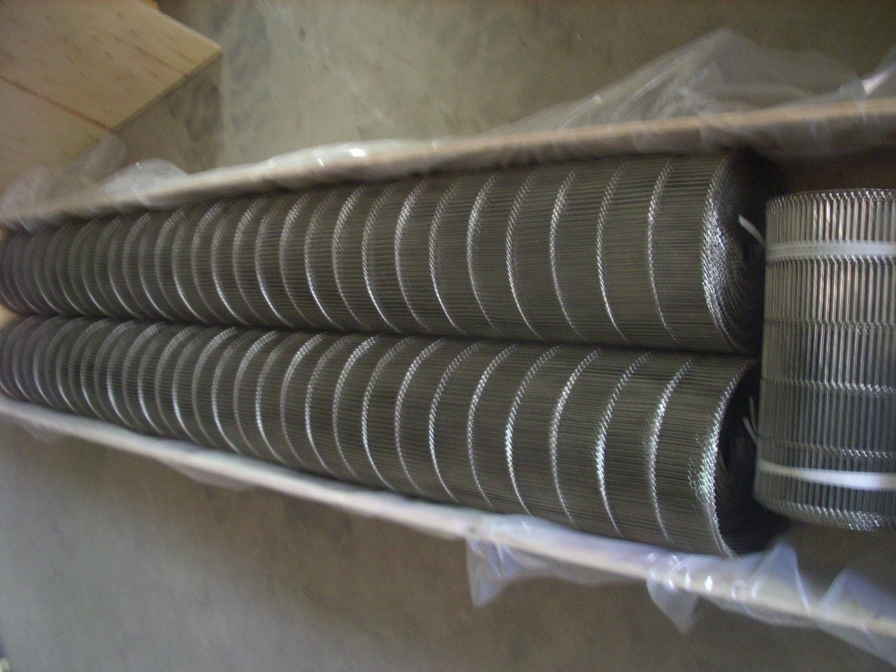 150cm Width Flat Flex Wire Belt 304 Steel Stainless Conveyor For Bread Baking