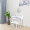 Buy cheap Fashion Solid Wood White 75*80*40cm Mirrored Dressing Table Stool from wholesalers