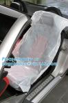LDPE Steering Wheel Disposable Car Seat Covers / Car Foot Mat / Gear Cover