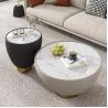 Buy cheap 42cm High Marble Topped Pedestal Coffee Table from wholesalers