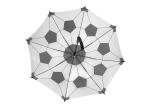 Large Auto Open Stick Umbrella Football Printed Easy One Handed Operation