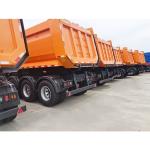 60-Ton 12R20 Tires Heavy Duty Truck 4-Axle Dump Truck Semi-Trailer Customizable