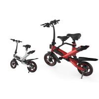 Buy cheap Red Smart Folding Electric Bike Double Disc Brake System Elegant And Compact product