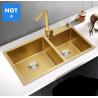 Buy cheap Gold 304 Stainless Steel Kitchen Sinks Acid Alkali Oxidation Resistance from wholesalers