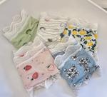 Silk Womens Underwears Teens Cute Fruits Print Elastic Ice Lace Panties