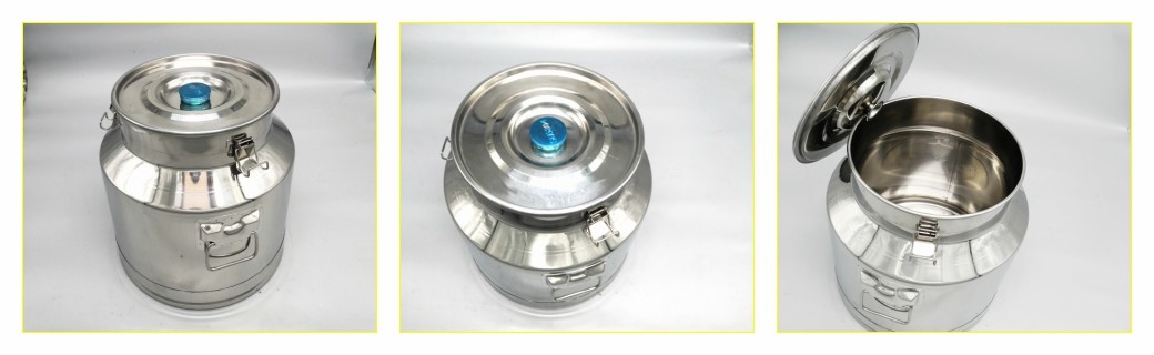 Thickness 1.0mm Milk Can 25 Liter Storage Barrel Corrosion Resistant