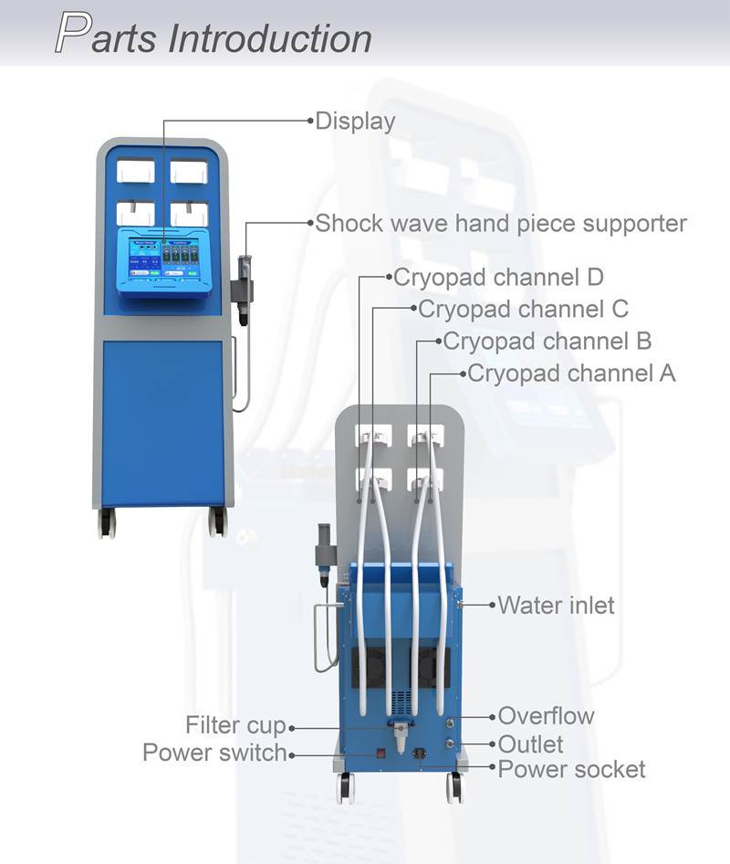 Non Vacuum Cryolipolysis Fat Freezing Machine Improving Blood Circulation