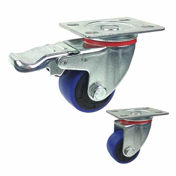 Buy cheap ISO9001 2 Inch Steel Caster Wheels , 154lbs Loading Swivel Rubber Wheels from wholesalers