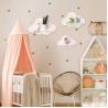 Buy cheap Wavy Floating Wooden Shelves Cute Cloud Shelves Daisy Flower Plant Wall Shelf Kawaii Danish Room Decor from wholesalers