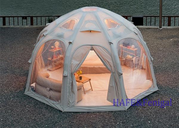 Outdoor Starry Sky Inflatable Ball Tent TPU Viewing Car Tail Cotton Cloth Round