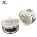 Round Vintage Tobacco Transparent Plastic Can Weed Packaging With Antique Labels