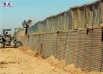 Military Sand Filled Barriers , Mil1 - Mil10 Welded Hesco Bastion Concertainer