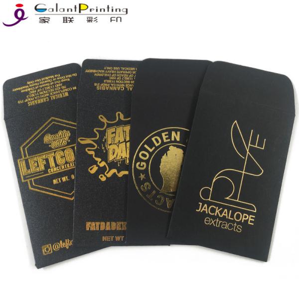 OEM Envelope Printing Services Shatter Black Gold Oil Wax Extract Coin Envelopes