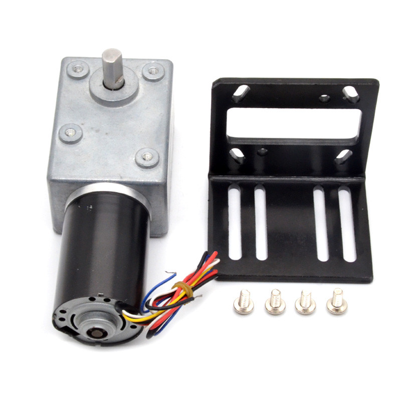 Aslong A5882-4260 24v 11-195rpm Turbine Worm Reduction Motor Dc Reduction Motor High Torque Low Speed Motor