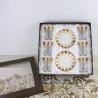 Buy cheap 100ml Gold Drawing Glass Cup And Saucer Set Arabic Style from wholesalers