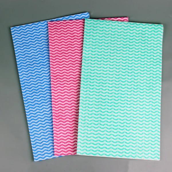 KILINE Colorful Kitchen Non-Woven Cloth Disposable / Reusable Striped Kitchen