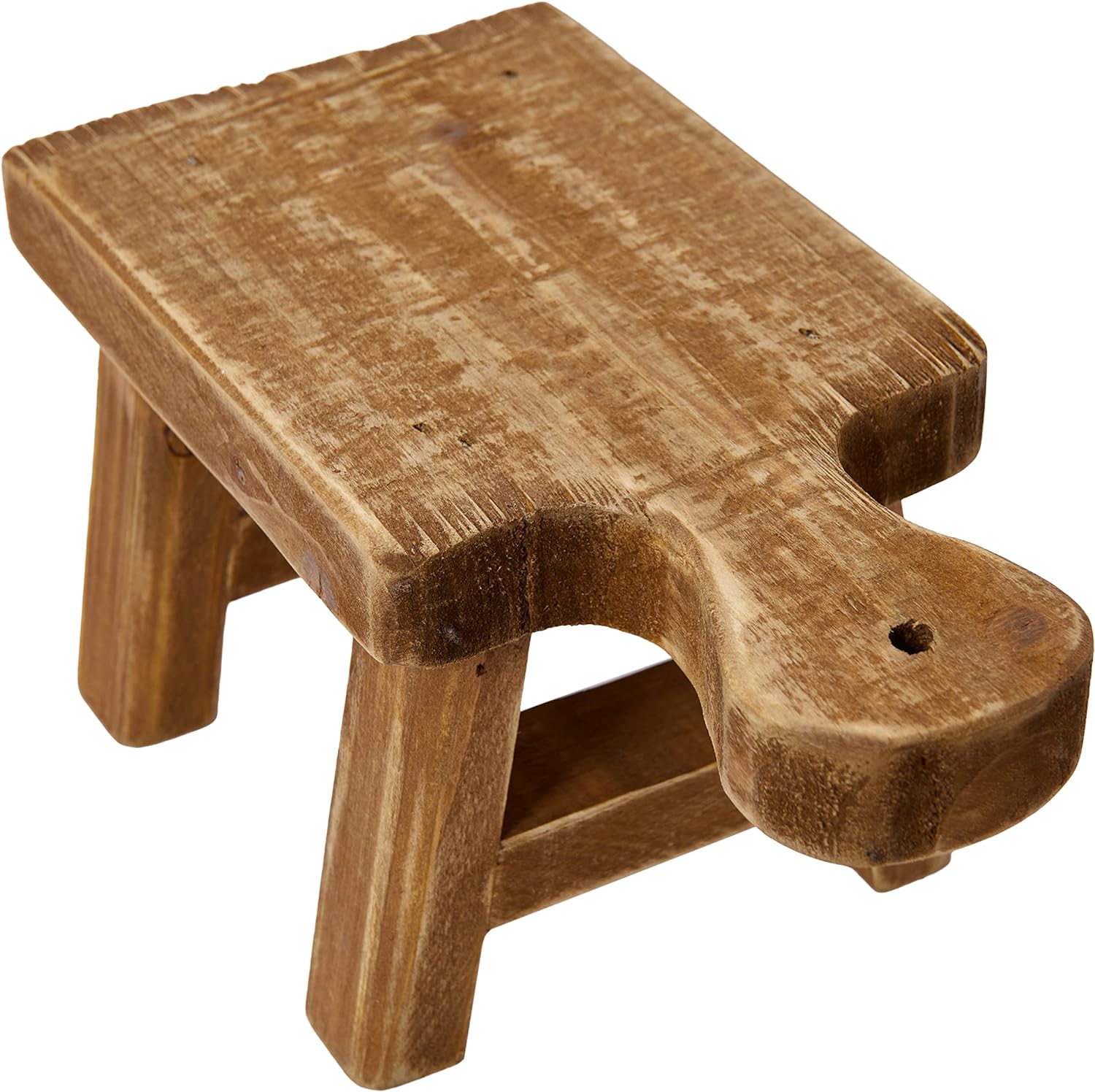 Small Wood Pedestal with Handle, Room Decor, Modern Wooden Pedestal Stand For Display Your Home Decoration