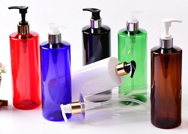 Buy cheap 500ml Custom Clear Amber Black Skincare Plastic pump Bottle from wholesalers