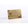 Buy cheap High End Gold Plated Metal Membership Card Transparent from wholesalers