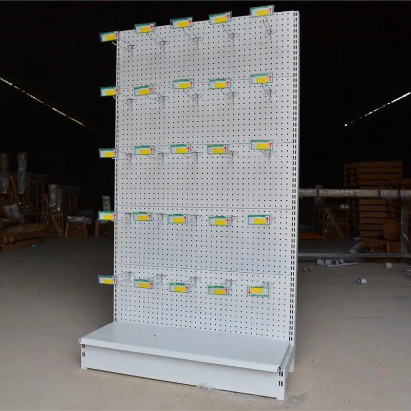 Factory custom color size metal single shelving white