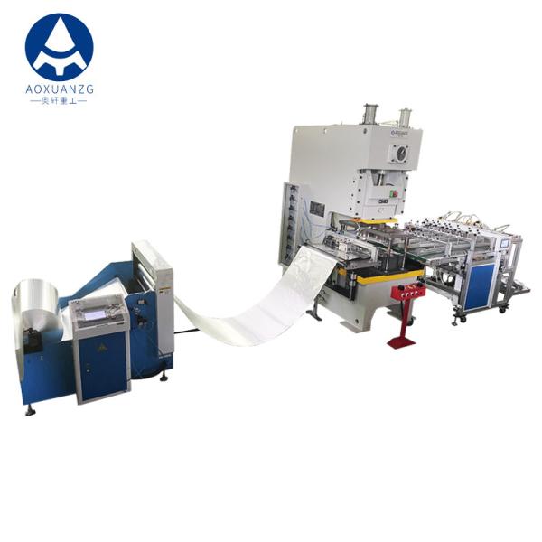 63T Semi Auto Aluminium Foil Container Production Line Pneumatic Punching