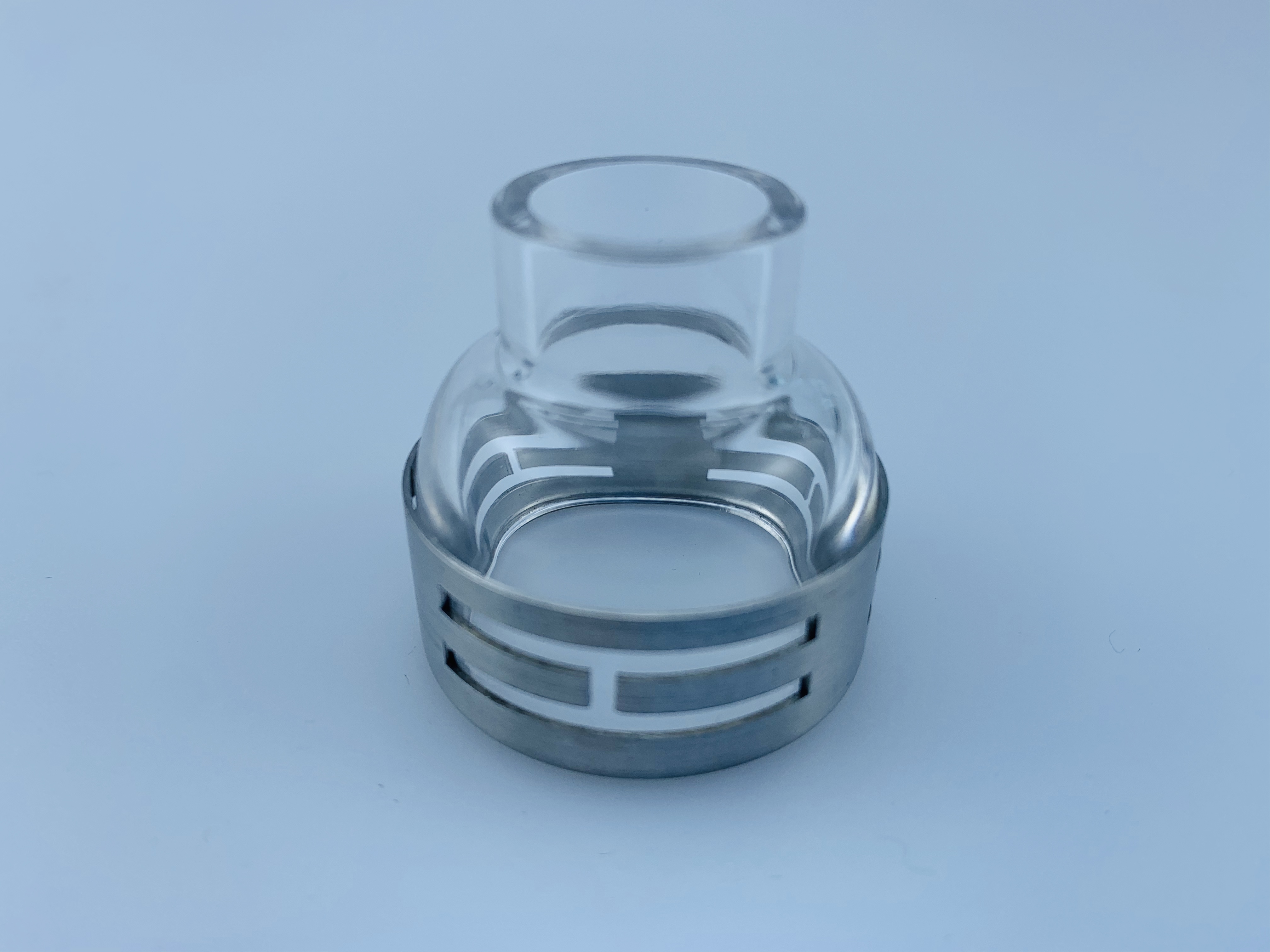 Steel Ring Quartz Nozzle for Improved Gas Coverage in TIG Welding Applications