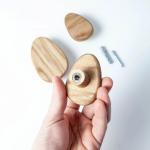 Wooden coat hooks for wall stone hook wall mount entryway decoration