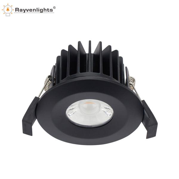 Buy cheap BS476 Cut Out 75mm Black Bathroom Downlights Ip65 Fixture from wholesalers