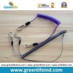16cm Length Top Quality Green Tool Coiled Lanyard Holder