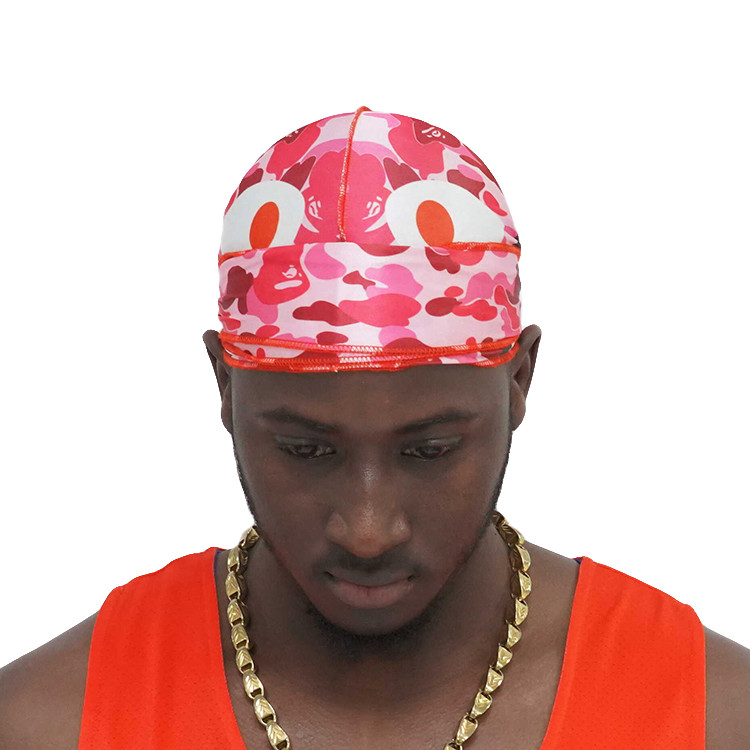 Men Custom Print Soft Designer Silky Durags