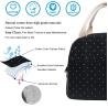 Buy cheap Girls Women Storage Dot Black Lunch Tote Bag Shockproof For Work School from wholesalers
