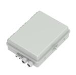 Gray 4 Port Fiber Optic Distribution Box IP65 Waterproof for Outdoor in Network
