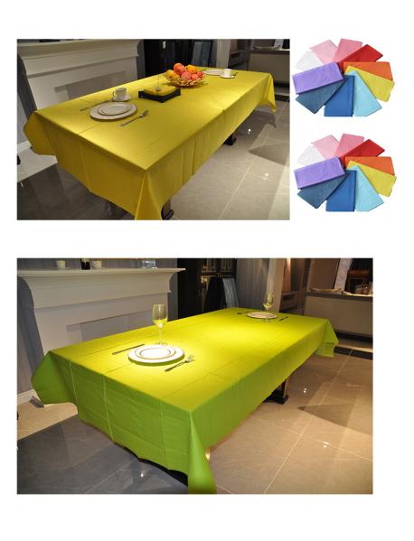 Buy cheap 3Ply Lemon Green Disposable Paper Tablecloths 54 X 108in For Garden Party from wholesalers