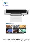 6090 Uv Flatbed Printer Crystal Label Metal Printing Tx800 Print Head Acrylic