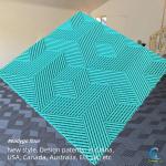 Garage Floor Squares Waterproof Garage Floor Tiles 18mm Surface UV Resistant