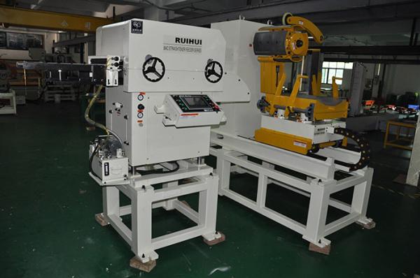Buy cheap Hydraulic Heavy Material Rack Punch Decoiler Straightener Feeder Automatic Leveling Uncoiler from wholesalers