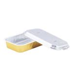Golden Aluminum Foil Pan Disposable Foil Fast Food Container To Takeout Cake