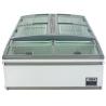 Buy cheap 1040L Top Four Sliding Glass Door Island Display Freezer / Horizontal Commercial Refrigerator from wholesalers