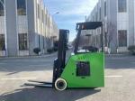 Side Standing Counterweight Electric Forklift Truck Electronic Steering