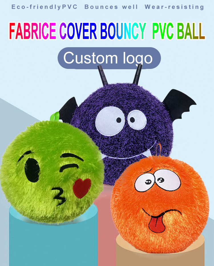 Custom Inflatables Beach Bouncing Ball Plush Toy for Children 12'' Diameter Made