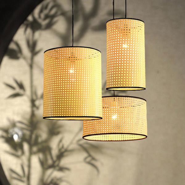 Buy cheap Rattan chandelier restaurant modern minimalist creative living room bedroom balcony Japanese-style lamps(WH-WP-91) from wholesalers