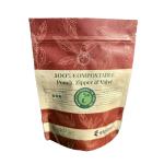 Biodegradable Food Packaging Pouch With Zipper Brown Craft Paper Laminated