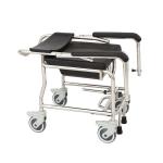 Safety Folding Waterproof Toilet Seat With Wheels For Elderly
