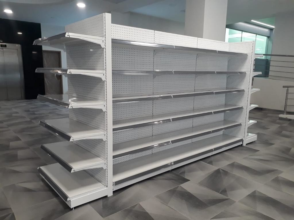 Flat Panel Gondola Shelf Rack Supermarket Shelves Display Rack