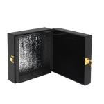 PU Leather Caviar Packaging Gift Box With Gold Foil