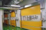 Industrial PVC High Speed Shutter Door Interior 304 Stainless Steel Frame